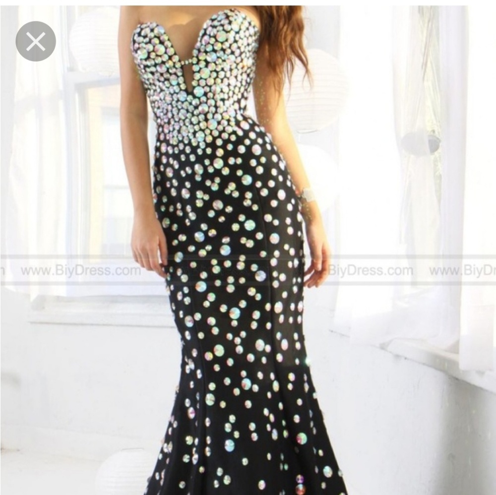 Jovani 944 dress black.